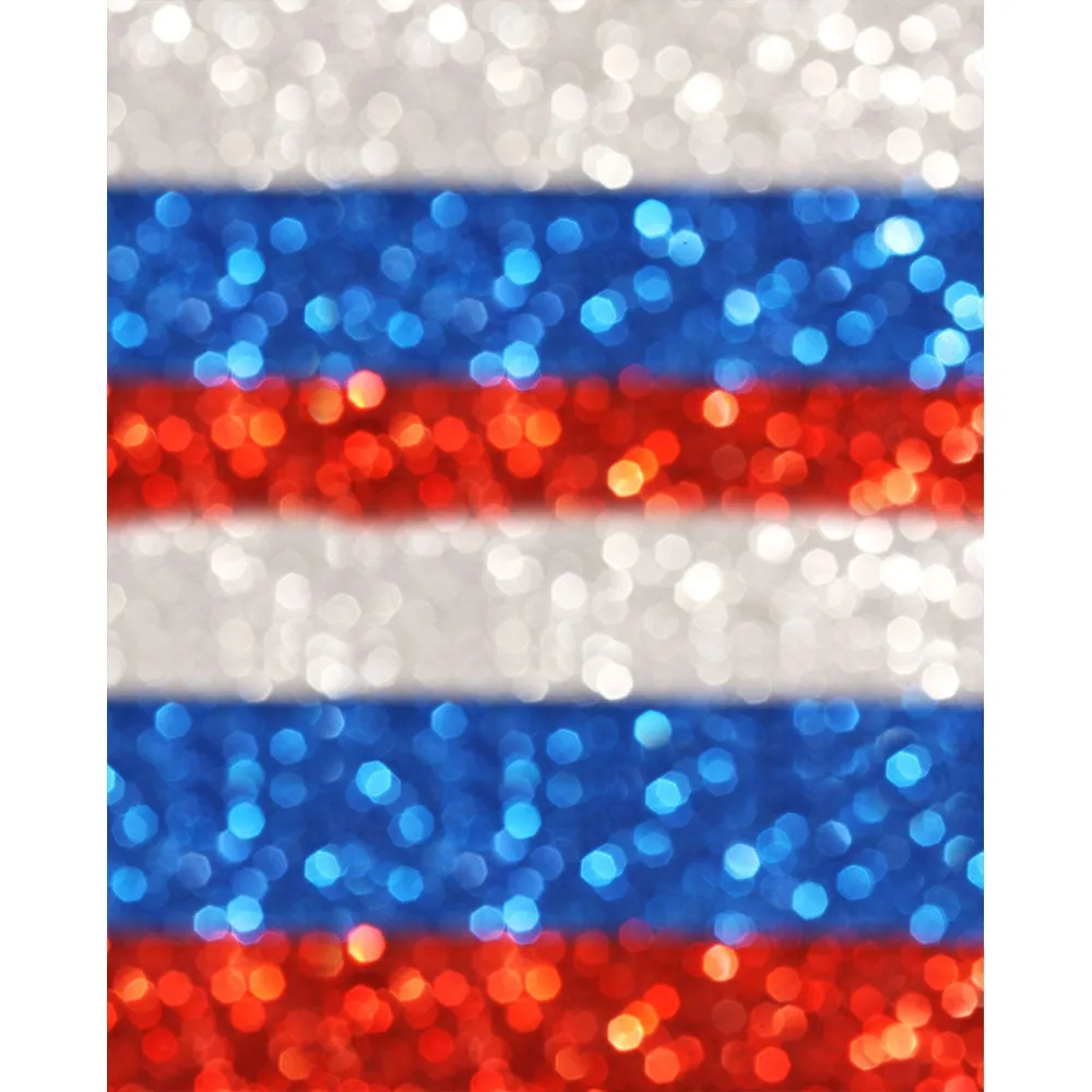 Patriotic Glitter Printed Backdrop