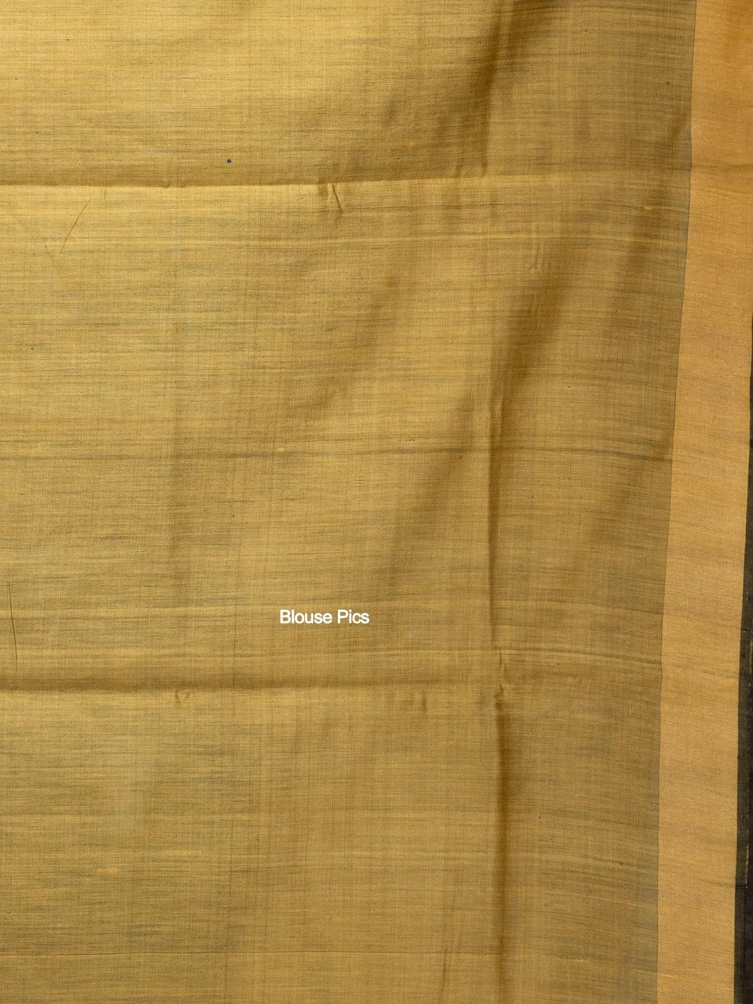 Peach Yellow Par Anchal Dupion Silk Saree