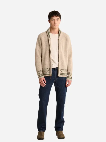 PENDLETON MEN'S SALMON FALLS LAMBSWOOL ZIP CARDIGAN