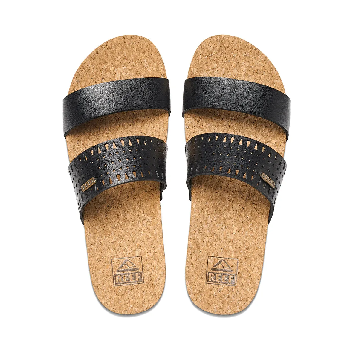 Reef Cushion Vista Perforated Slide - Black