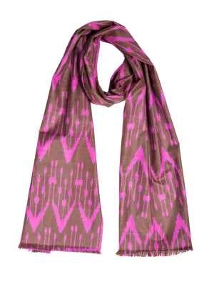 Reina Silk Ikat Scarf