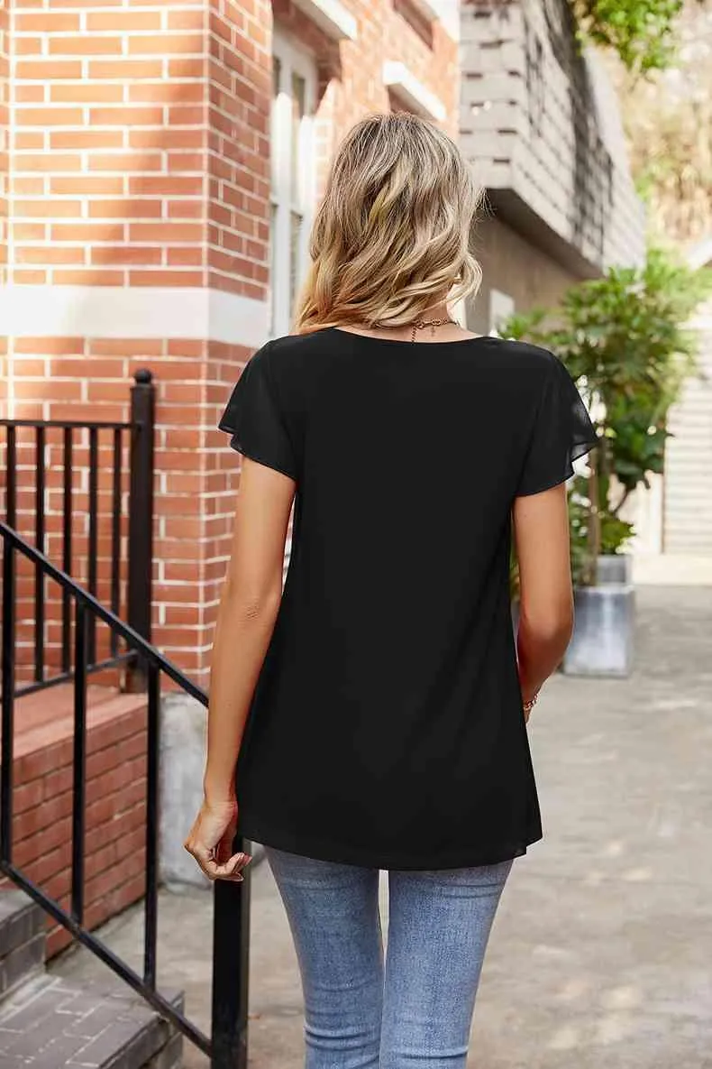 Round Neck Short Sleeve Tee