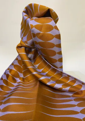 'Rust Lilac' Silk Scarf by Faye Stevens