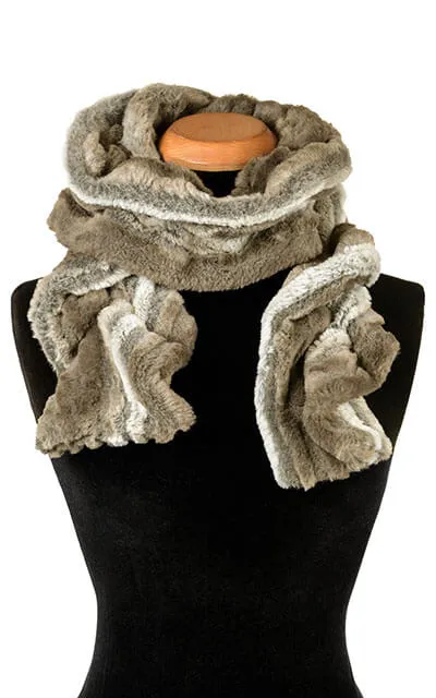 Scrunchy Scarf - Luxury Faux Fur in Willows Grove