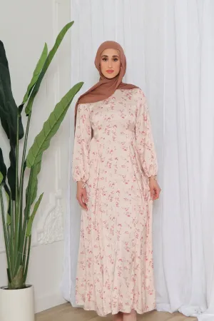 Serena Floral Embroidery Dress- Rose