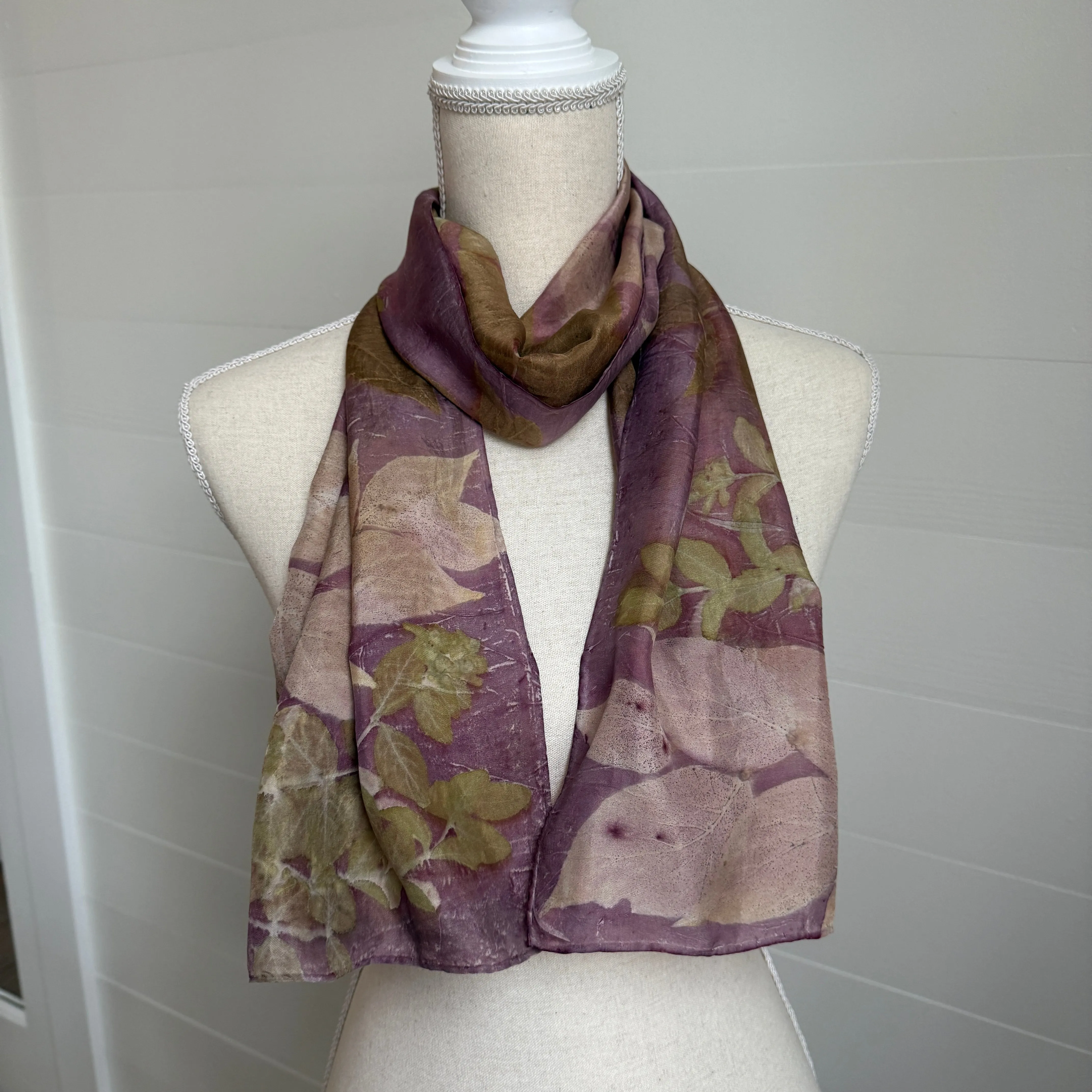 Silk Scarf | "Sandra" Cochineal - Sappanwood