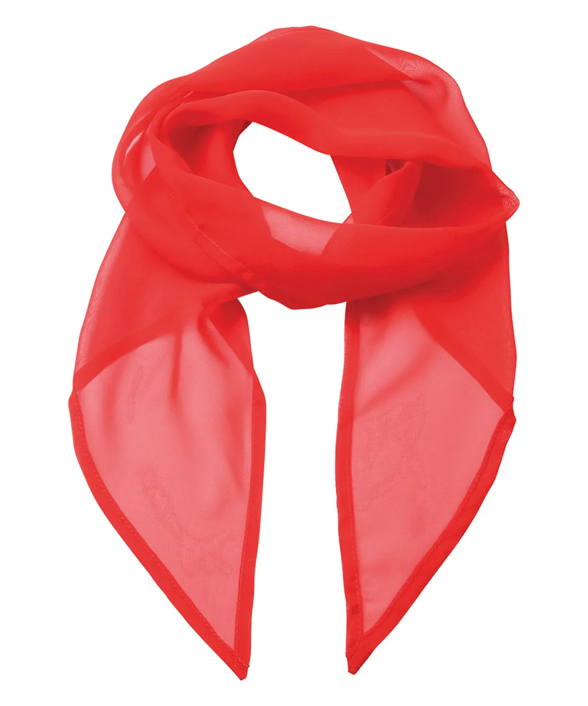 Strawberry Red - 'Colours' Chiffon scarf