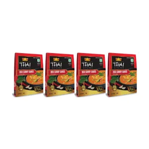 Thai Kitchen Red Curry Sauce 250g (Pack of 4) – Authentic Thai Red Curry Flavor