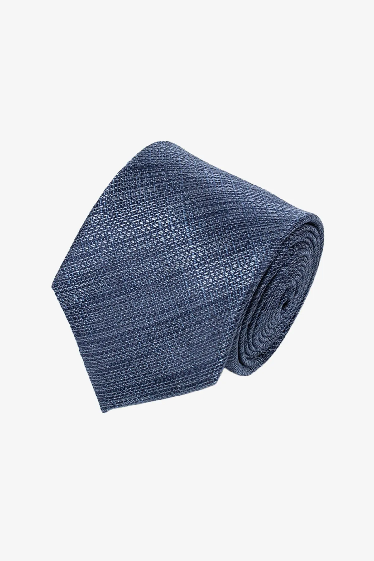 Tie - Silk mid blue design