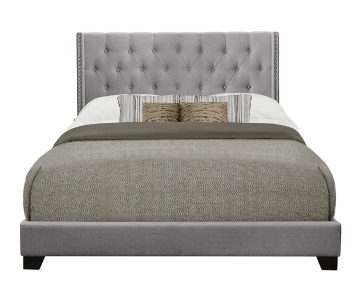 Tufted Upholstered Bed Frame