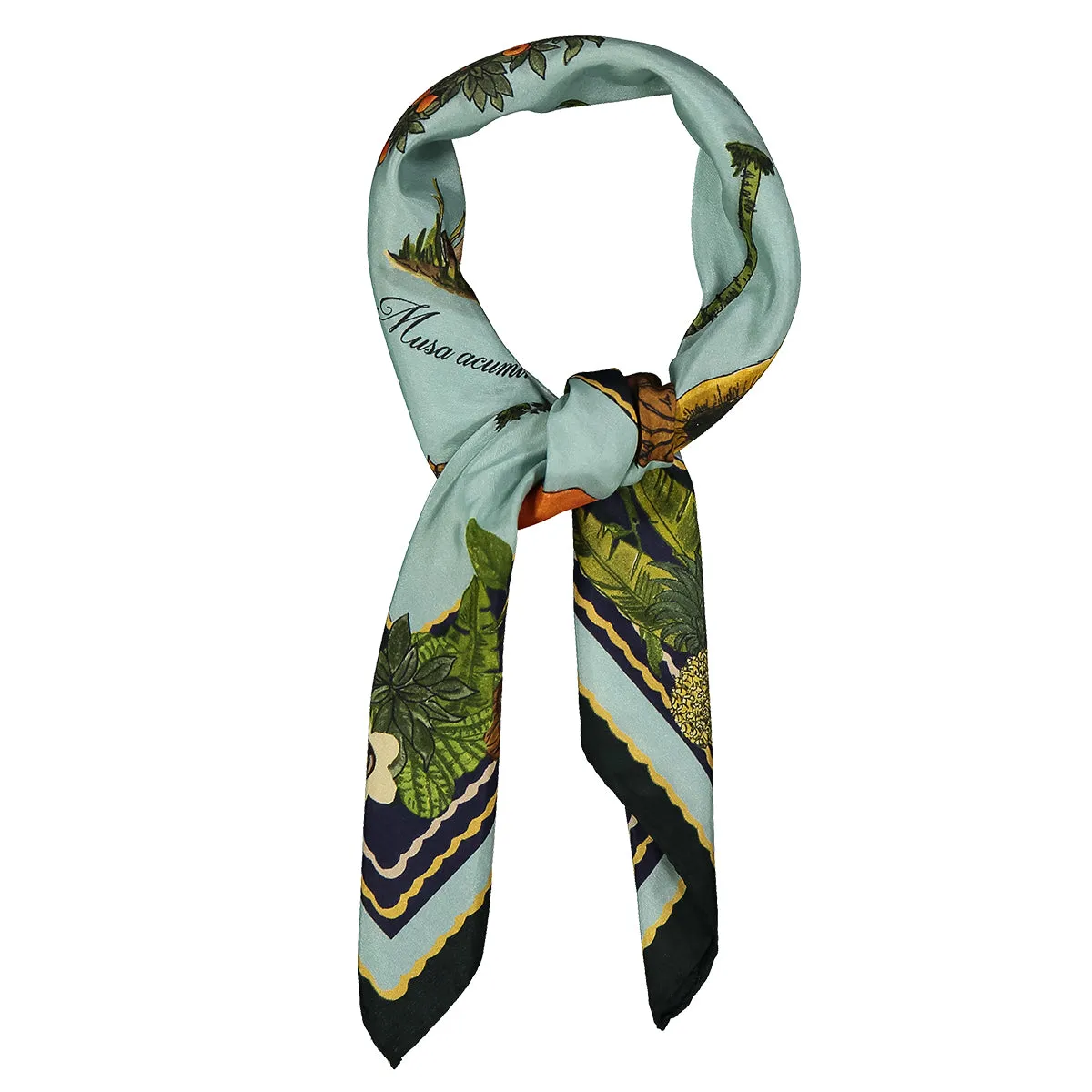 Vintage exotic plants neckerchief