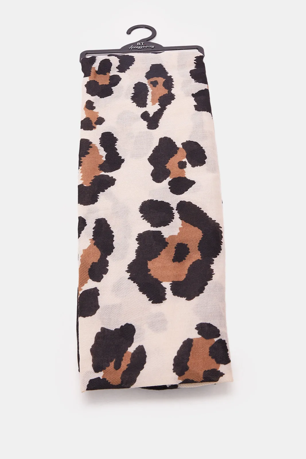 Women Beige Animal Printed Scarf