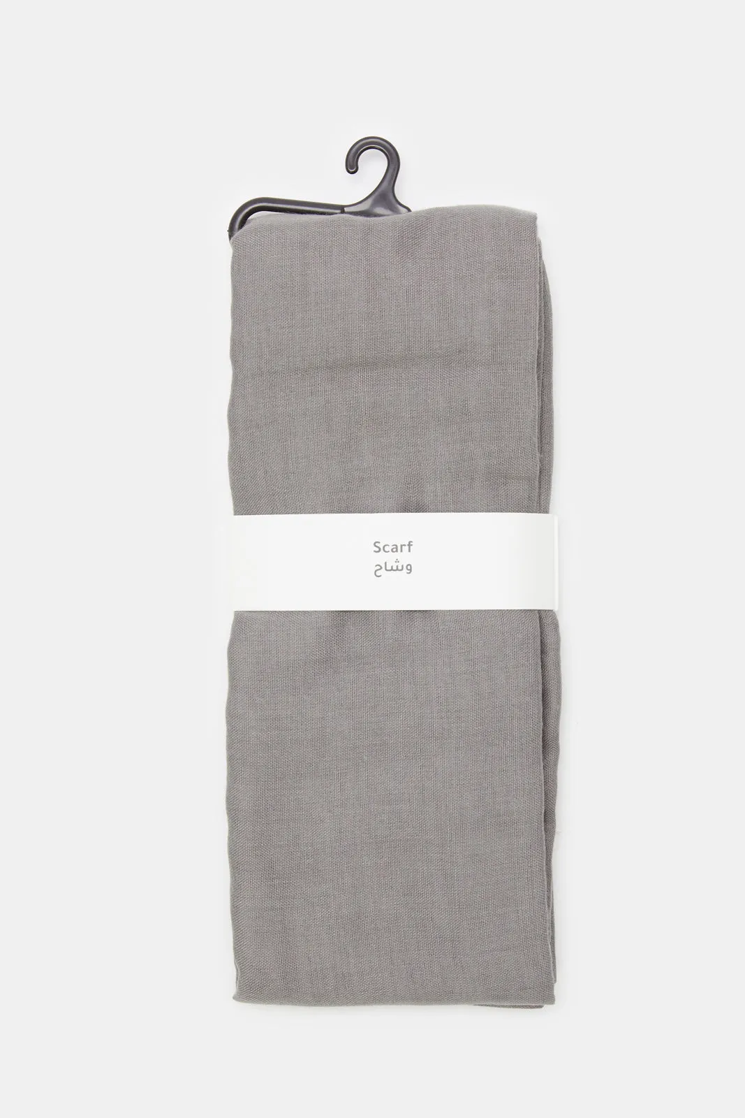 Women Grey Plain Scarf