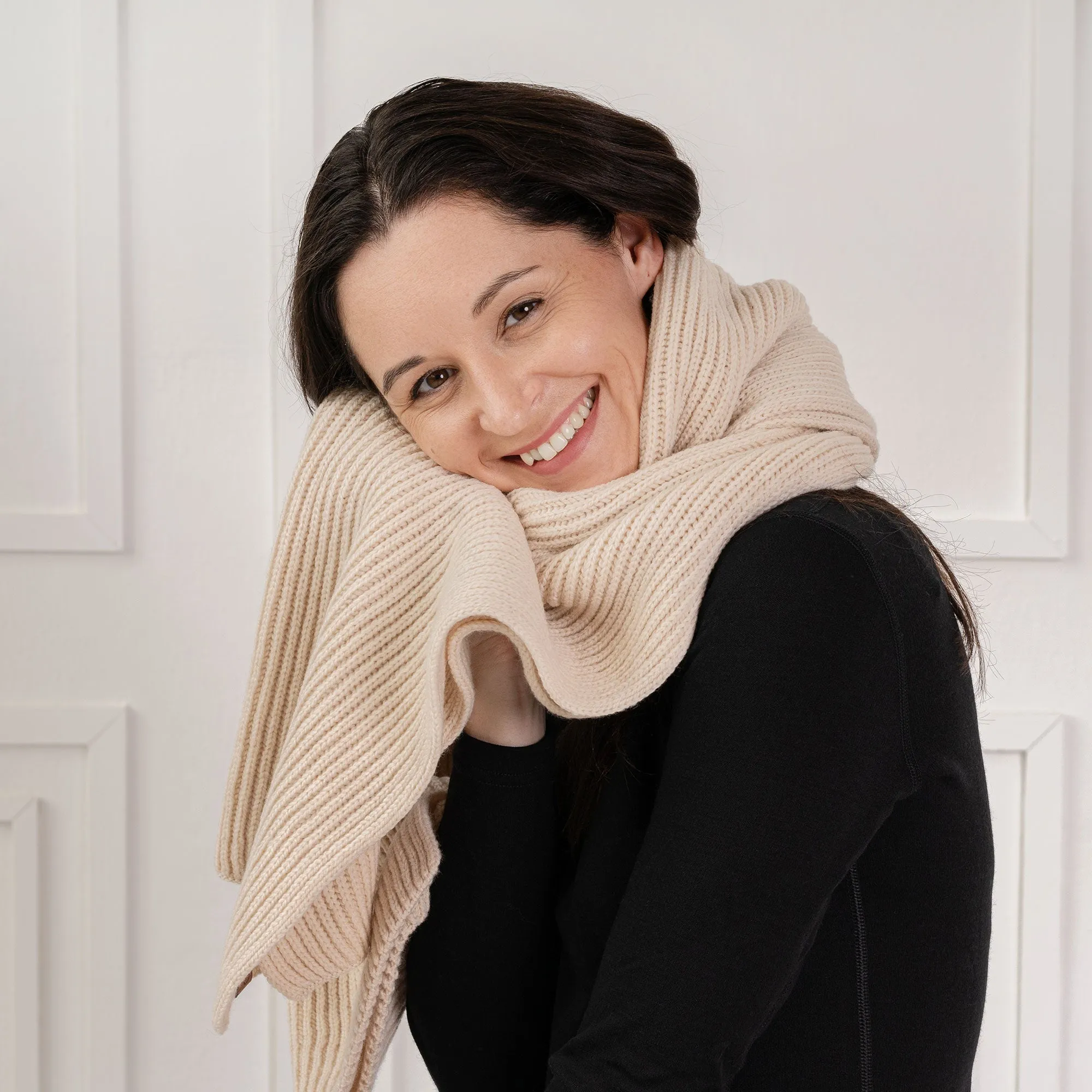 Women's Knit Thick Scarf Merino