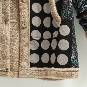 Women's Patchwork Style Winter Coat