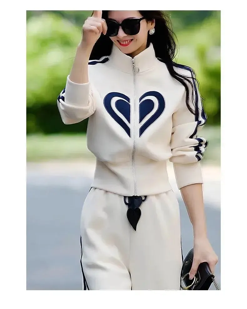 Women's Versatile Casual Printed Sports Suit